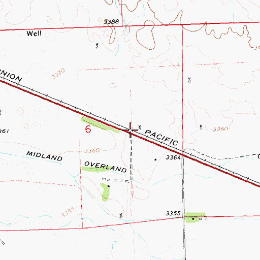 Topographic Map of New Oshkosh, NE