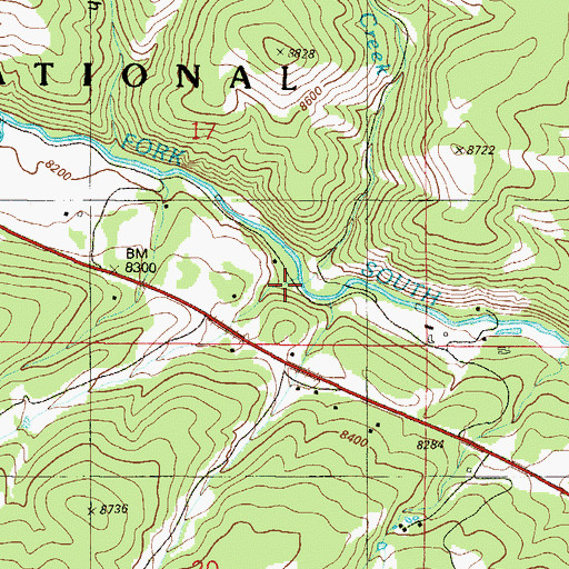 Topographic Map of Willow Creek, CO