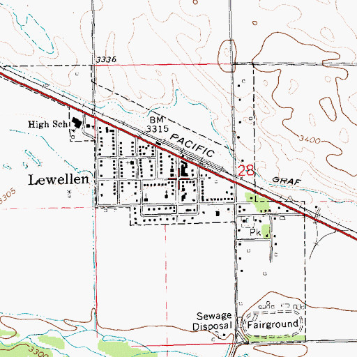 Topographic Map of Wesleyan Church Annex, NE