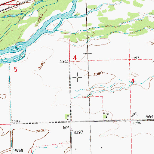 Topographic Map of Goldeneye State Wildlife Management Area, NE