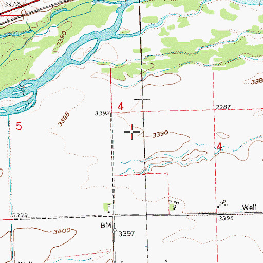 Topographic Map of Goldeneye Lake, NE