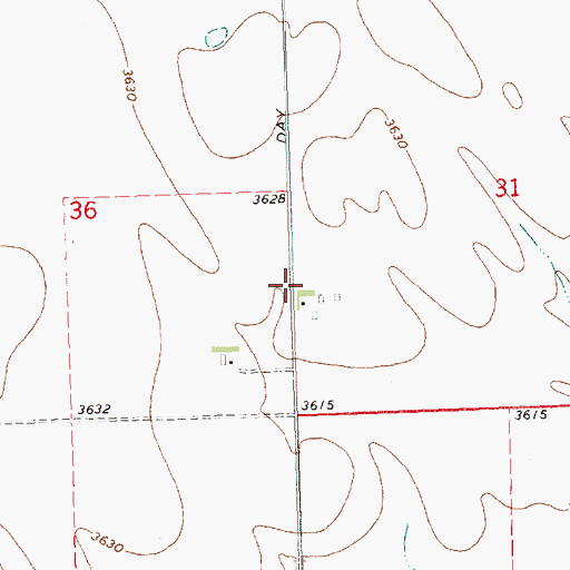 Topographic Map of Waterman Sod House (historical), NE