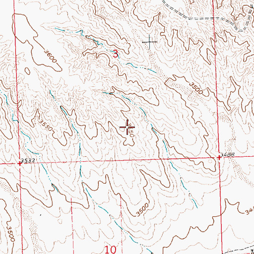 Topographic Map of Great Platte River Road Historical Marker, NE