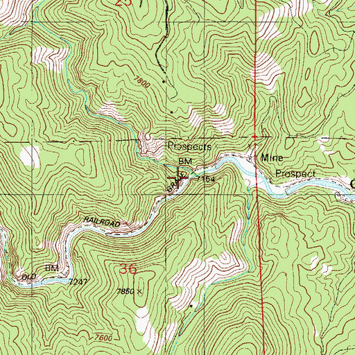 Topographic Map of Deer Creek, CO