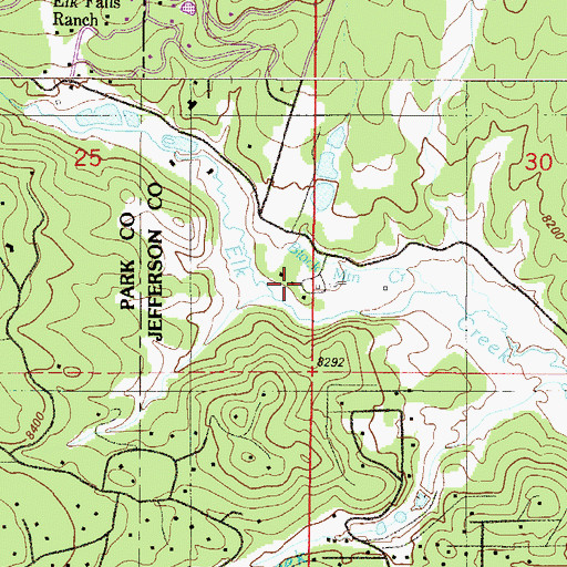 Topographic Map of Davis Ranch, CO
