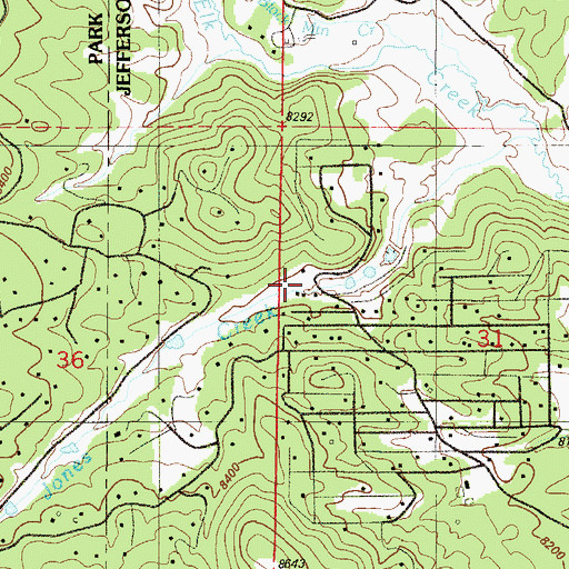 Topographic Map of Isham Jones Ranch, CO