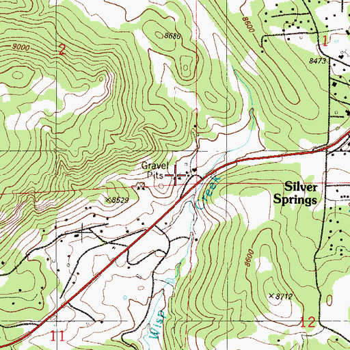 Topographic Map of Will-O-The-Wisp, CO