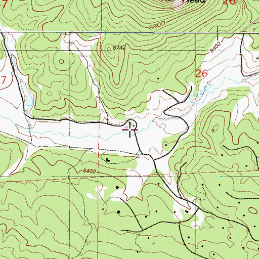 Topographic Map of Earley Ranch, CO