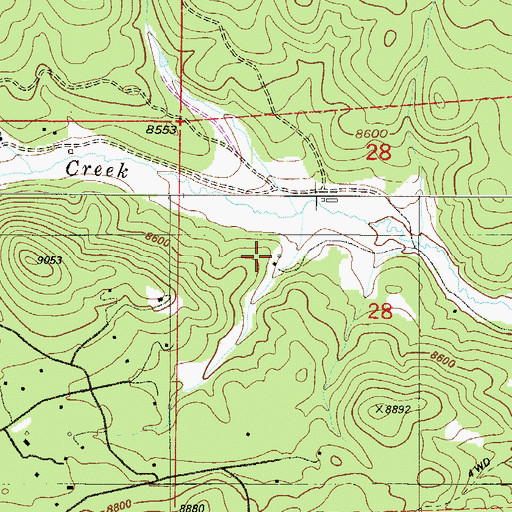 Topographic Map of Potter Ranch, CO