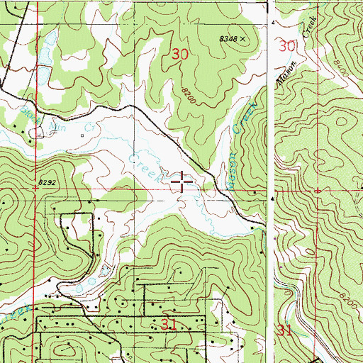 Topographic Map of Jones Creek, CO