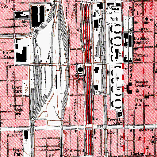Topographic Map of Pentecostal Church of Christ, IL