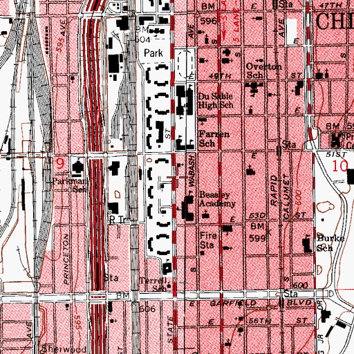 Topographic Map of Peter Rock Mother Church, IL