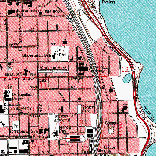 Topographic Map of Piccadilly Hall, IL