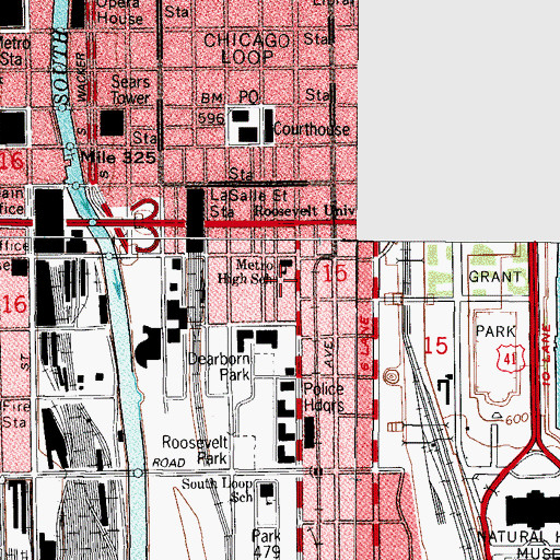 Topographic Map of Pope Building, IL