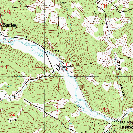 Topographic Map of Peterson Ranch, CO