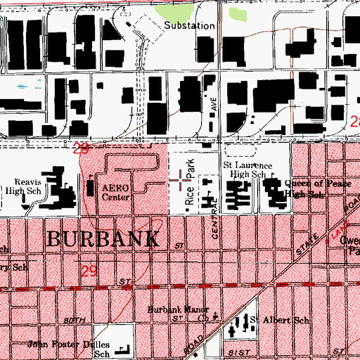 Topographic Map of Rice Park, IL
