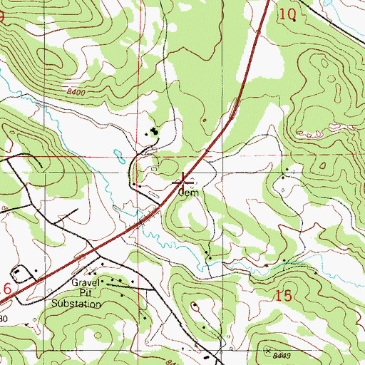 Topographic Map of Horn Cemetery, CO
