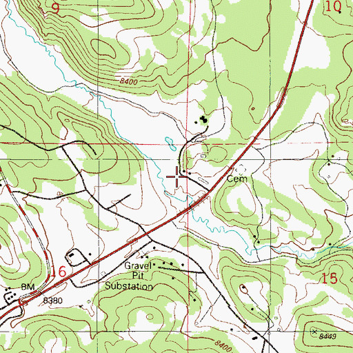 Topographic Map of Day Ranch, CO
