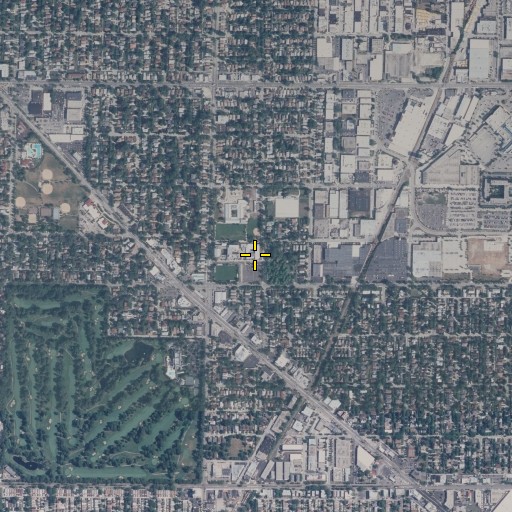 Aerial/Satellite Image of Rutledge High School, IL