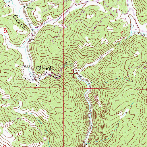 Topographic Map of Gooseberry Gulch, CO