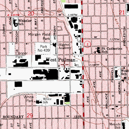 Topographic Map of Holiness of Holiness House of Prayer, IL