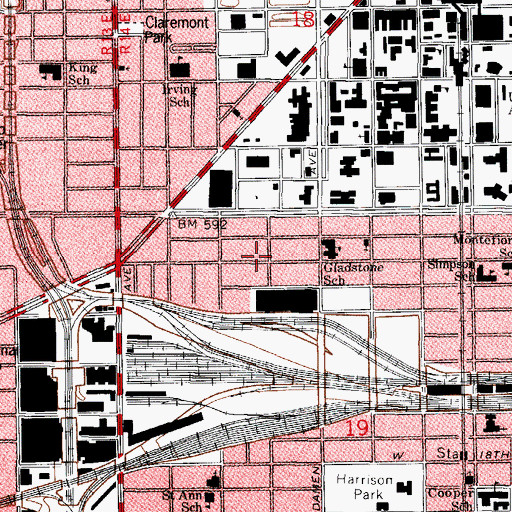 Topographic Map of House of Prayer for All People, IL