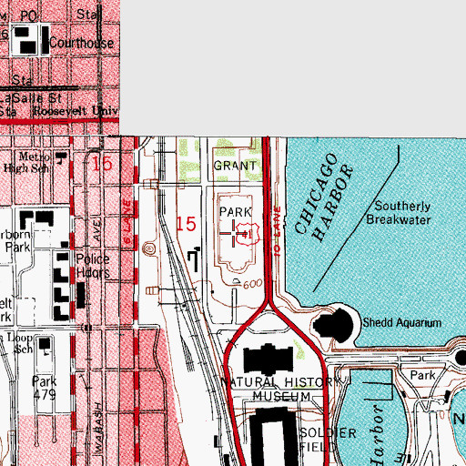 Topographic Map of Hutchinson Field, IL