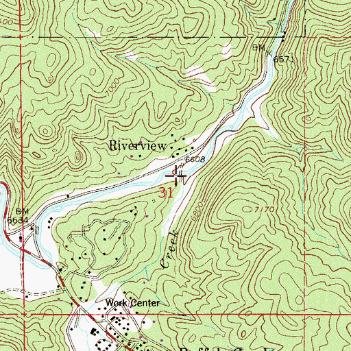 Topographic Map of Buffalo Creek, CO