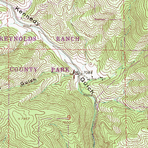 Topographic Map of Deer Gulch, CO