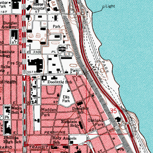 Topographic Map of Saint Joseph Carondelet Child Care Center, IL