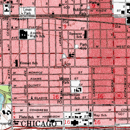 Topographic Map of Saint Jude All Nations House of Prayer, IL