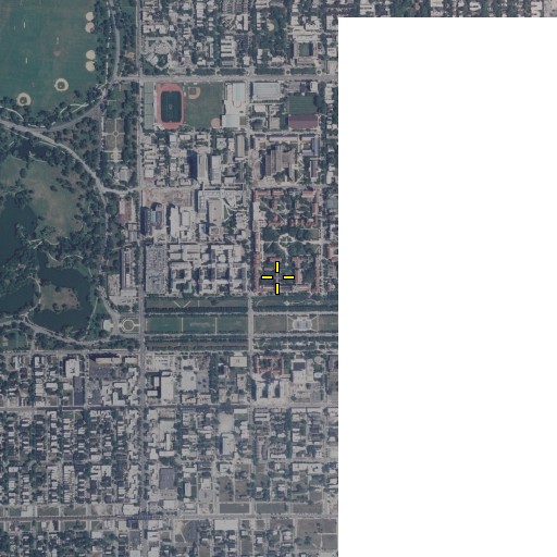 Aerial/Satellite Image of Frederick Haskell Hall, IL