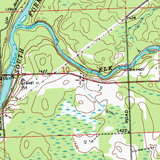 Topographic Map of Camp Merril School (historical), WI