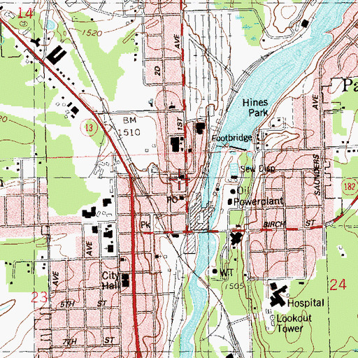Topographic Map of First Congregational United Church of Christ, WI