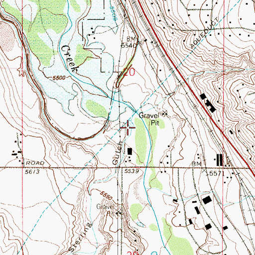Topographic Map of Sterling Gulch, CO