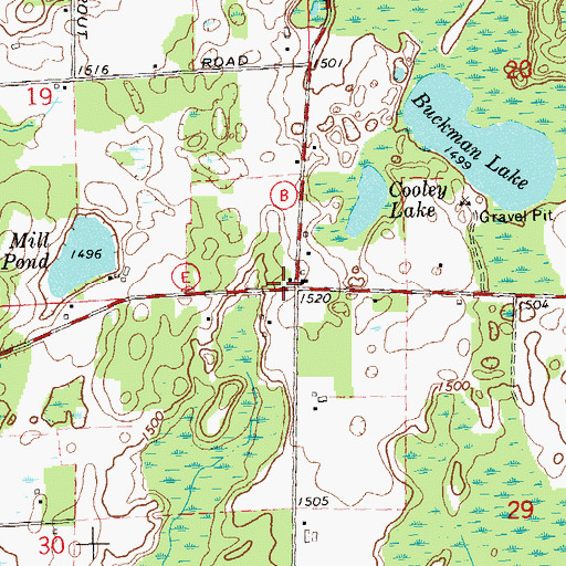Topographic Map of Wilson School (historical), WI