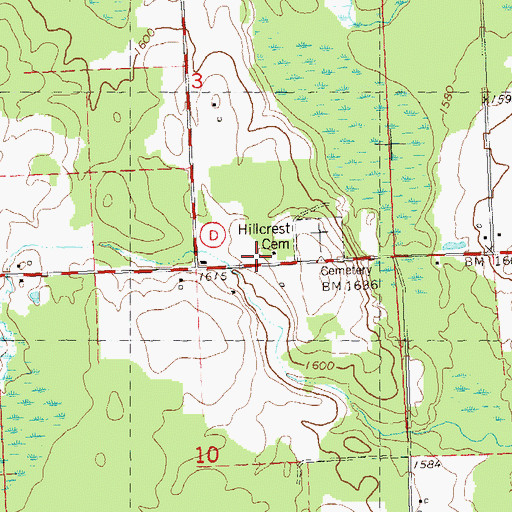 Topographic Map of Wilson School (historical), WI