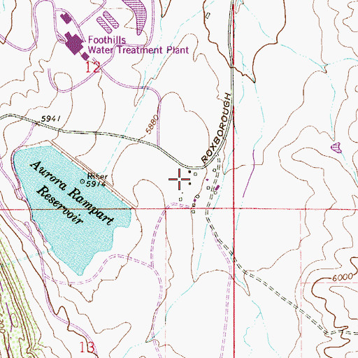Topographic Map of Willow Creek Ranch, CO