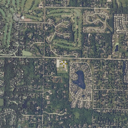 Aerial/Satellite Image of Donges Bay Elementary School, WI