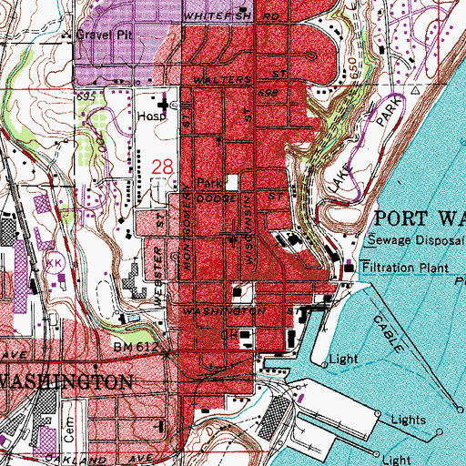 Topographic Map of Friedens Evangelical Church, WI