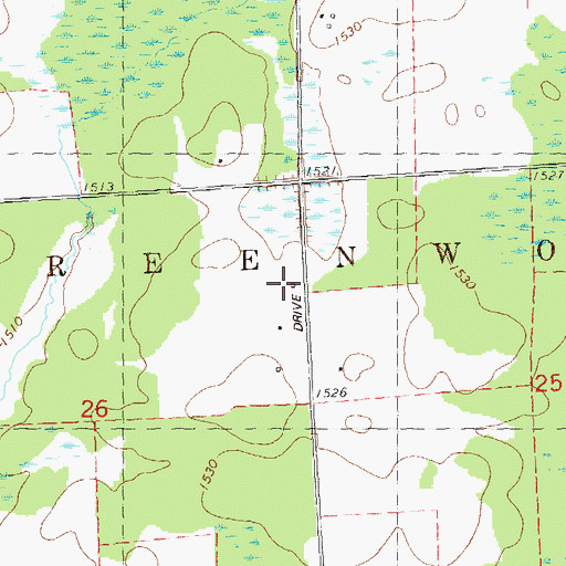 Topographic Map of Buddy School (historical), WI