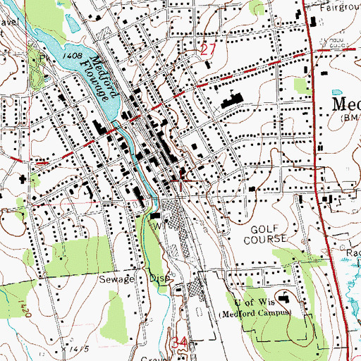 Topographic Map of First Methodist Church (historical), WI