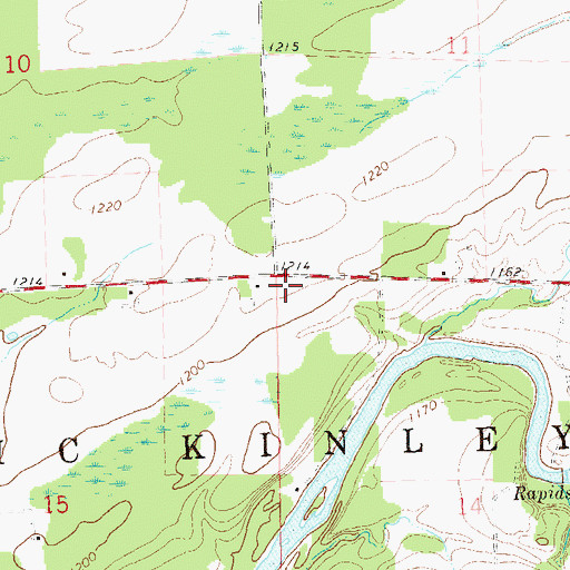 Topographic Map of Pioneer School (historical), WI