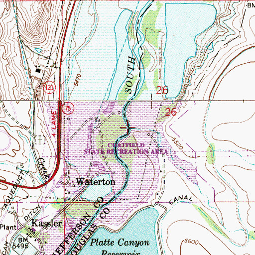 Topographic Map of Willow Creek, CO