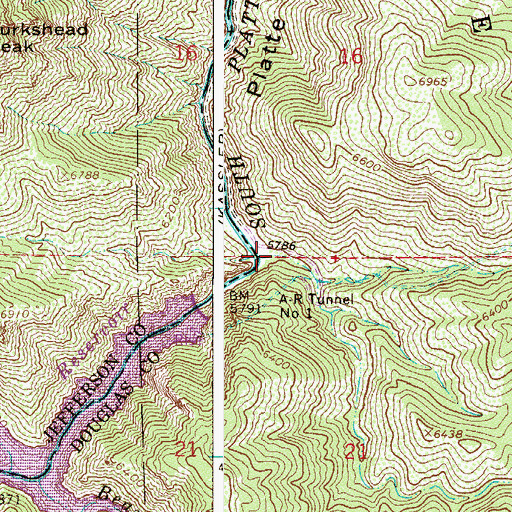 Topographic Map of Stevens Gulch, CO