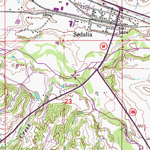 Topographic Map of Jarre Creek, CO