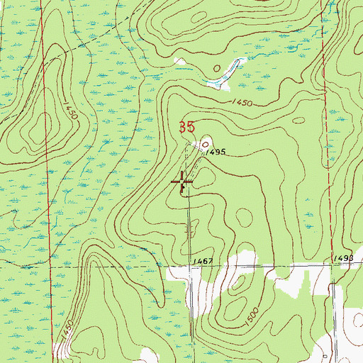 Topographic Map of Draper Tower, WI