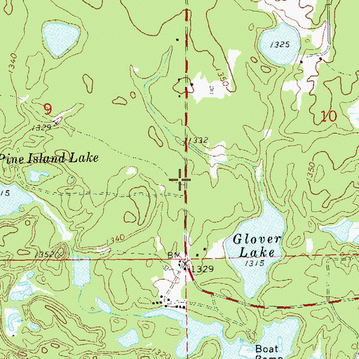 Topographic Map of Hunter School (historical), WI