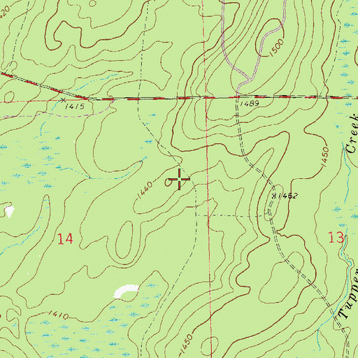 Topographic Map of Old Savord Camp (historical), WI