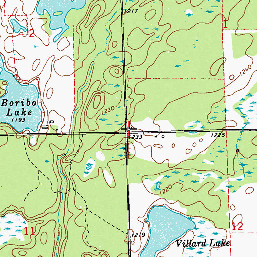 Topographic Map of Reppert School (historical), WI